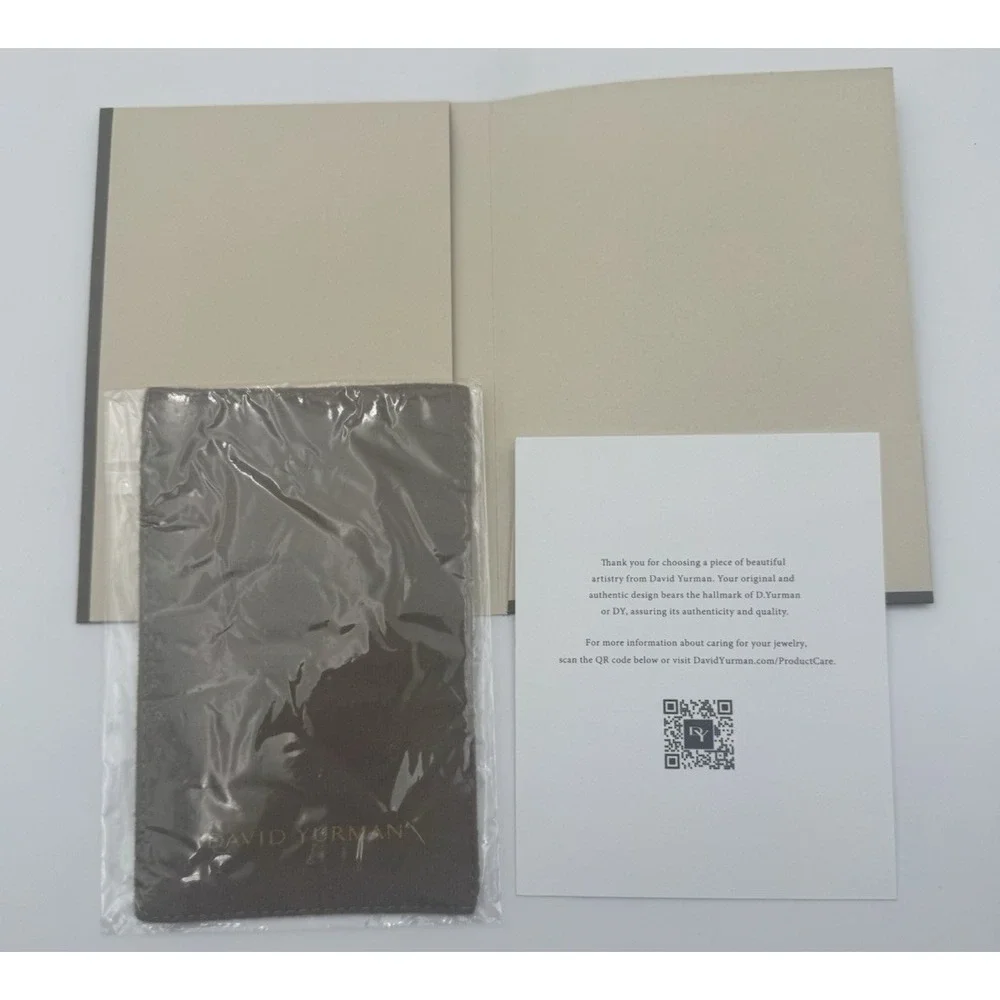 NEW David Yurman Jewelry Cleaning Polishing Cloth Folder Authentic